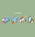 3d isometric flat conceptual vector image