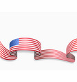 usa flag wavy abstract background vector image