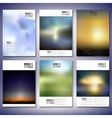 abstract blurred backgrounds brochure flyer vector image
