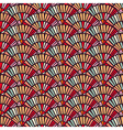 colorful hand fan mosaic tile seamless pattern vector image vector image