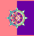 diwali flat mandala symbol vector image