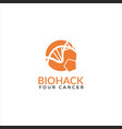 human bio-hacking cancer logo designs vector image