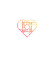 humanitarian assistance love teamwork voluntary vector image