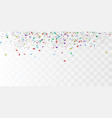 colorful bright confetti vector image