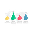 set yellow red green and blue elements vector image