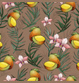 jungle seamless pattern with tropical plant vector image vector image