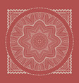red bandana marsala trendy color vector image