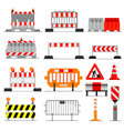 road barrier street traffic-barrier under vector image