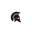spartan warrior helmet head vector image vector image