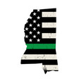 state mississippi military support american vector image