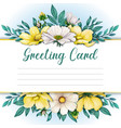 watercolor floral spring decoration vector image vector image