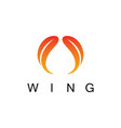 wing abstract logo vector image vector image