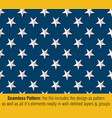 american flag embossed stars drop shadow vector image