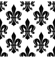 black and white fleur-de-lis seamless pattern vector image