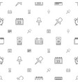 reminder icons pattern seamless white background vector image vector image