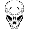 wicked skull vector image