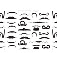 moustaches seamless pattern vector image