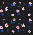 simple floral pattern springtime modern ornament vector image