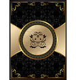 gold frame vector image vector image