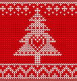 traditional fair knitted pattern christmas vector image