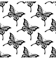 repeat seamless pattern of butterflies vector image