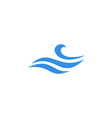 wave water sea logo icon vector image vector image