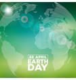 earth day with abstract stripe vector image vector image