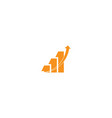 logos symbols investment charts vector image