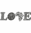 love africa vector image vector image
