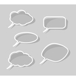 speech bubbles isolated on gray background vector image