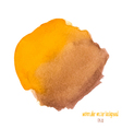 yellow and brown watercolor circle vector image