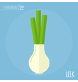 leek icon vector image vector image
