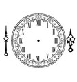 vintage clock vector image vector image