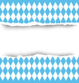 bavaria flag ripped paper seamless pattern vector image
