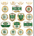 sale retro vintage golden badges and labels 05 vector image