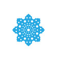 snowflake icon blue silhouette snow flake sign vector image vector image