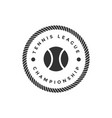 tennis sport graphic design inspiration vector image vector image
