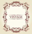 vintage frame vector image vector image