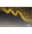 abstract sparkling luminous gold dust glitter vector image
