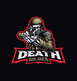 death soldier mascot logo design vector image