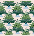 geometrical pine trees background christmas vector image