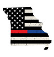 state missouri police and firefighter support vector image