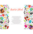 back to school composition vector image