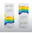 business web vertical banners vector image vector image