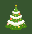 christmas tree vector image