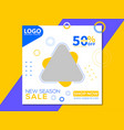 new season sale social media post vector image