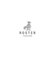 roster logo vector image