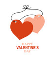valentines day greeting card vector image