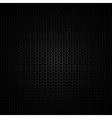 black and gray carbon background with hexagons vector image