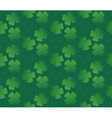 green seamless clover texture vector image vector image